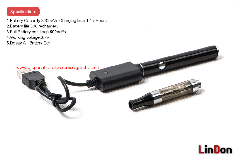 310mAh E Smart EGO-T Electronic Cigarette , 1.3ml Mini CE4 Clearomizer