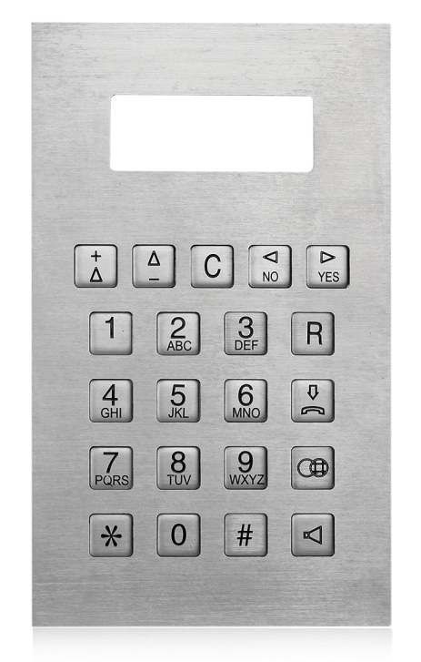 IP65 Stainless Steel Metal Numeric Keypad For Safedoor , Control Panel Keypads