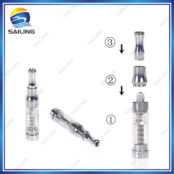 E-cig Accessories Silver T2 Drip Tips Adapter With Chrome Plated