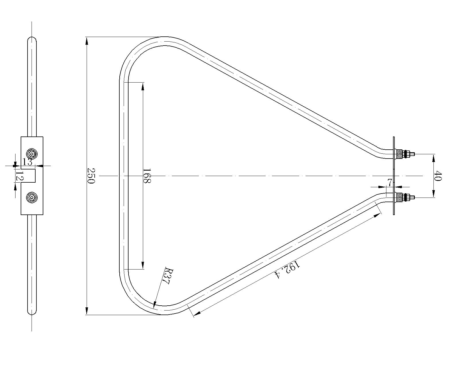 Energy Efficient Tube Heating Element For Cooker , Electric Heating Elements