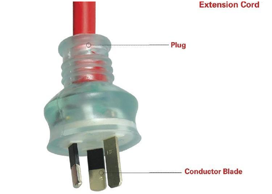 6FT/9FT/12FT Conductor Blade PVC/TPE Rubber American Electrical Extension Cords