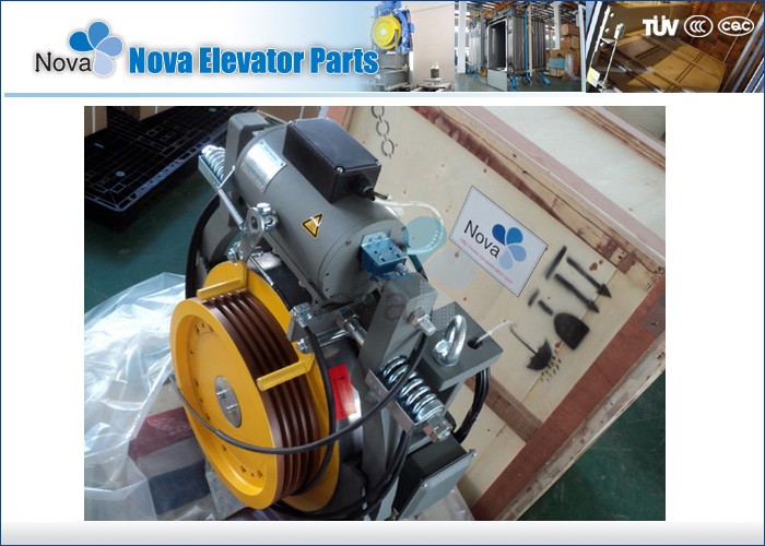 Ratio 2:1 Gearless Elevator Traction Machine with 2500KG Loading Weight
