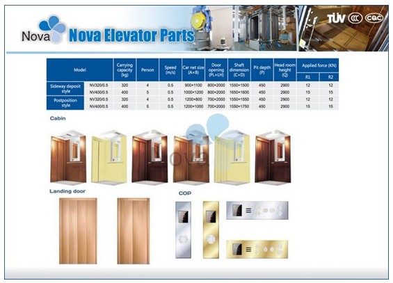 Luxury 4 Persons Home Lift Elevators , Automotive Indoor Villa Lift