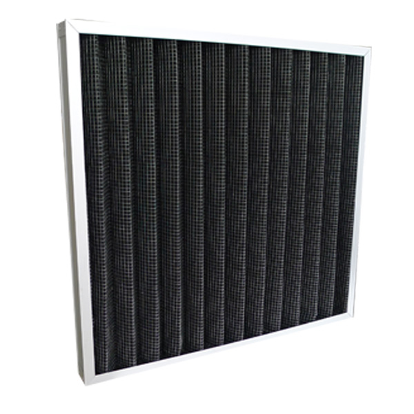 Aluminum / Stainless Frame Pleated Panel Air Filters Active Carbon Air Filter