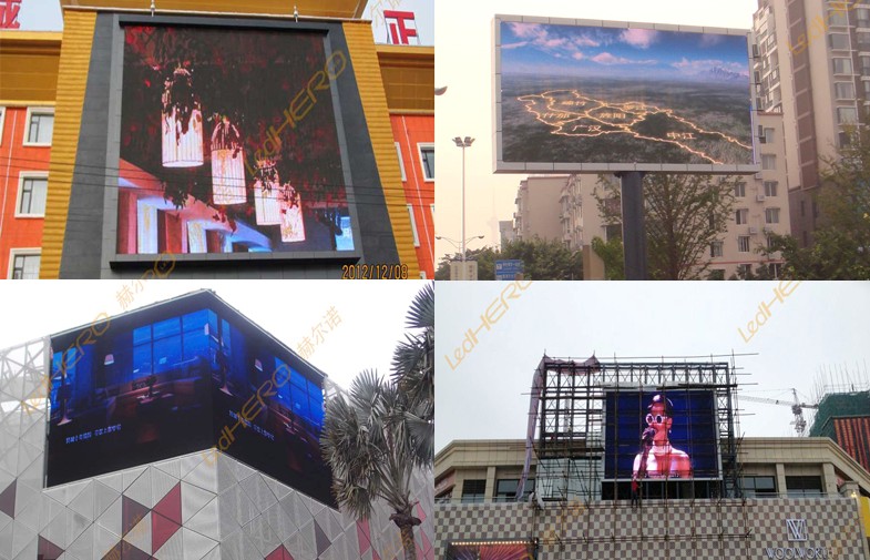 Commercial 16mm LED Outdoor Advertising Screens , Outdoor LED Billboards 8000cd / ㎡