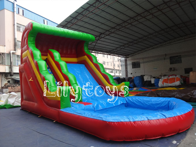 0.6mm PVC Outdoor Inflatable Water Slide For Inflatable Sport Game , Lead Free