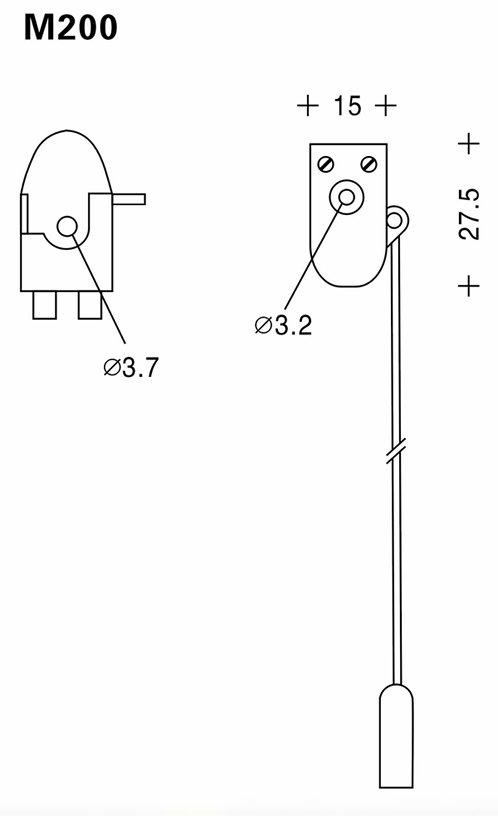 M200Pull switch structure