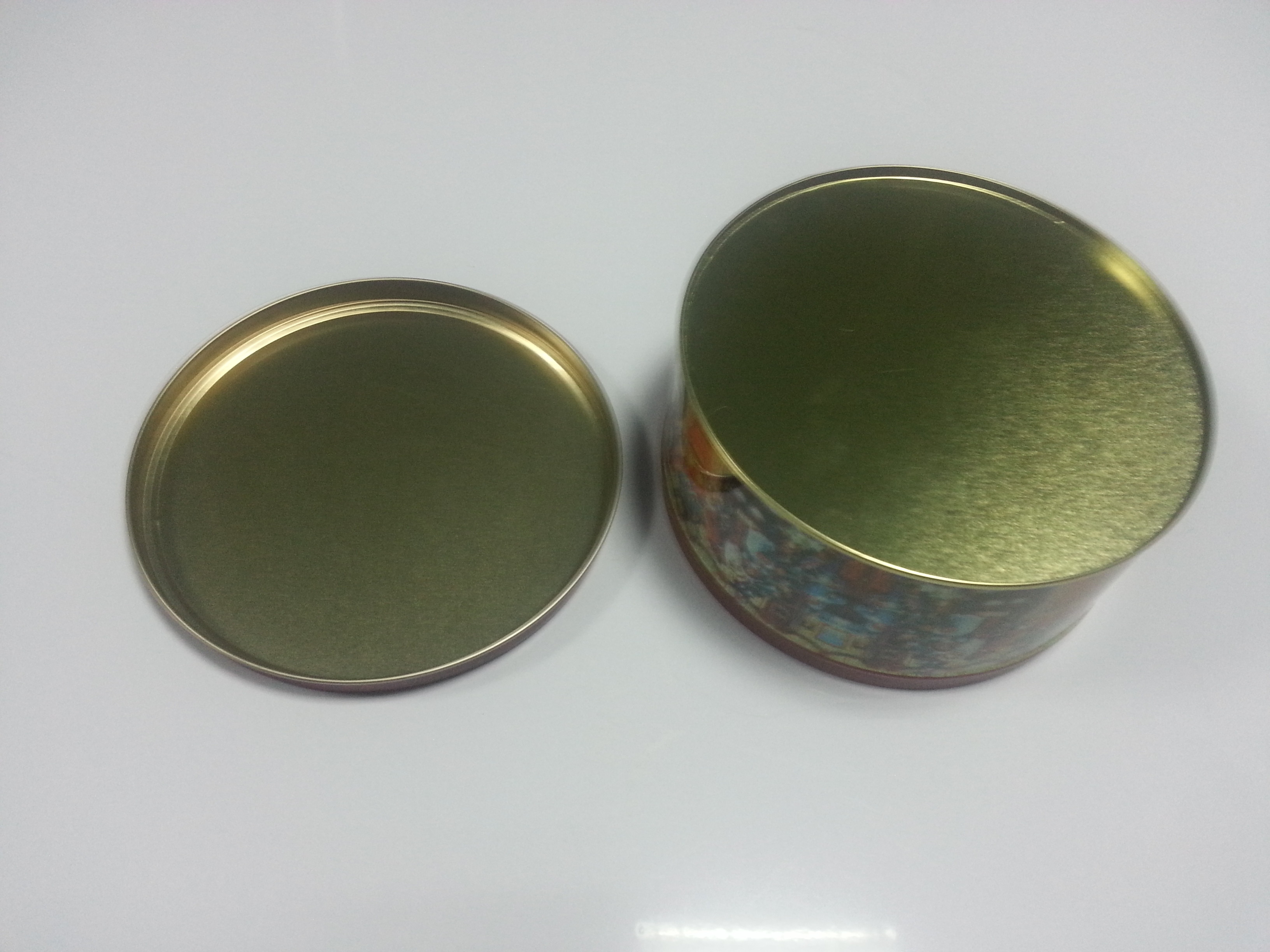 Christmas Tin Cookie Containers Cylindroid Tin Boxes For Food Storage