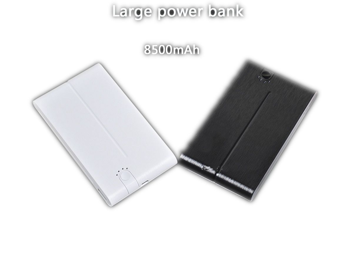 8500mAh Ultra Slim Polymer Power Bank Aluminum alloy for iphone ipad