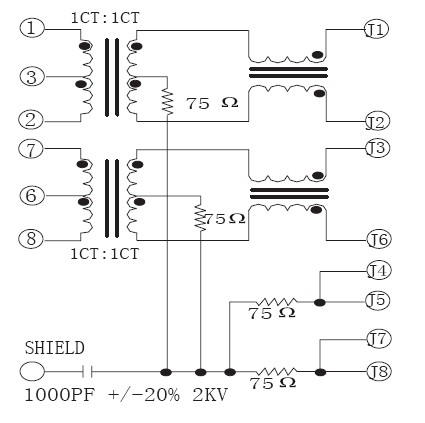 Pa66 IEEE 802.3 Ethernet Cable Coupler / Vertical Network Connector