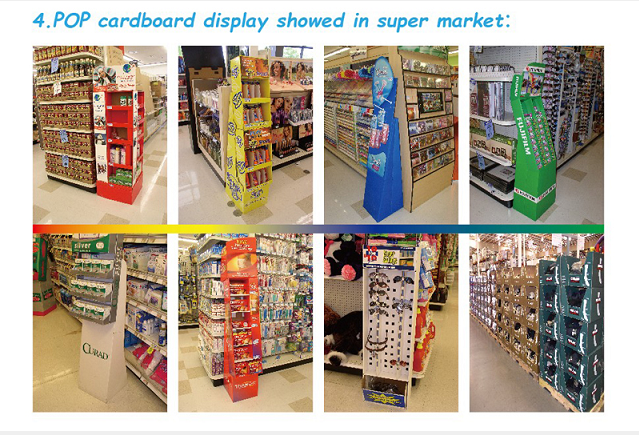 Custom Corrugated Cardboard Magazine Display Rack For Promotion