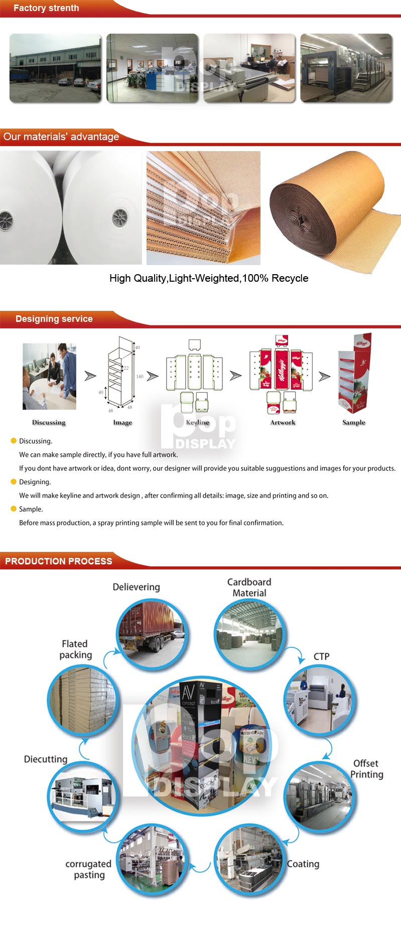 Store Promotional Ladder Corrugated Counter Display For Showing Snacks / Beverages