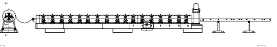 Roof Plate Corrugated Roll Forming Machine , Roof Tile Making Machine