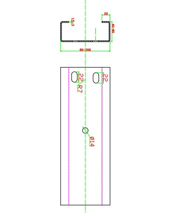 Purlin Roll Forming Machine Auto 14 Rolling Station Hydraulic Forming Machine