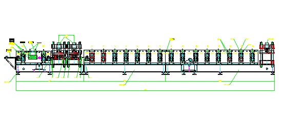 Automatic Guardrail Roll Forming Machine Cold Roll Steel Panel Forming Machine