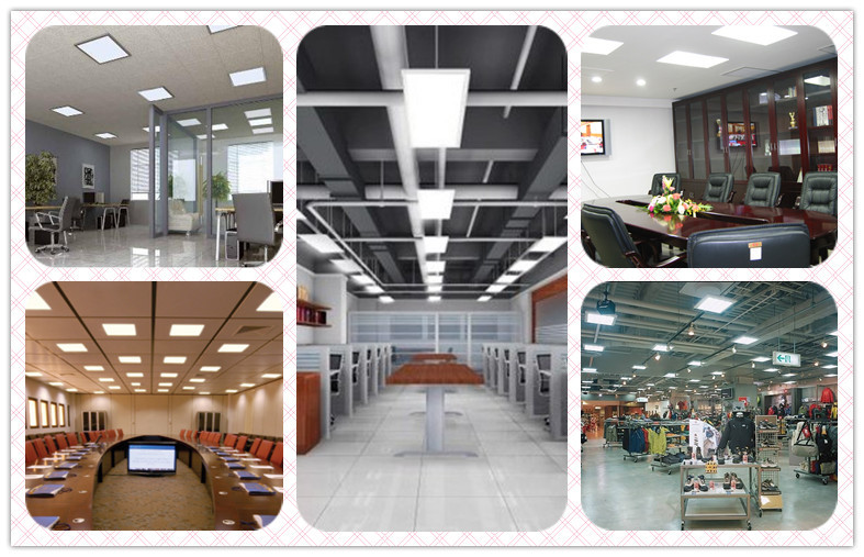 Eco 36 Watt SMD3014 3100lm LED Flat Panel Lights / Warm White Ceiling Panel Light , 600x600x12mm