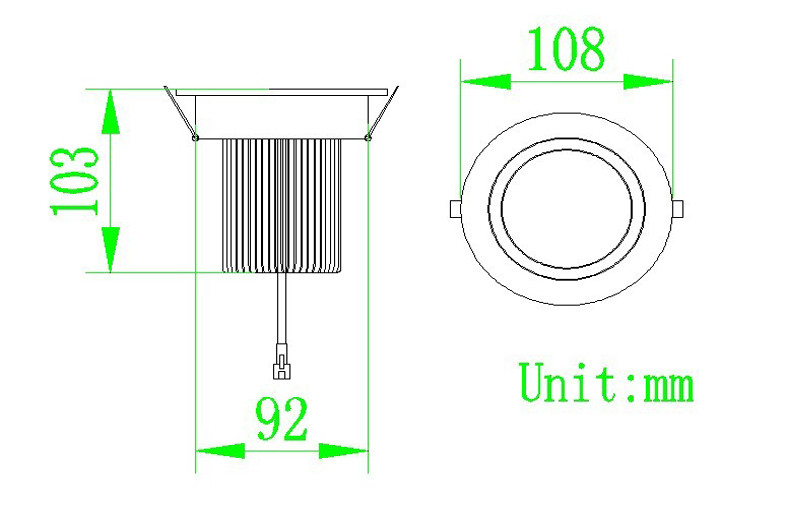 SMD2835 1320lm 13 W Led Ceiling Downlight with Frosted Cover , 3000K 6500K LED Downlight