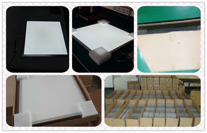 Eco 36 Watt SMD3014 3100lm LED Flat Panel Lights / Warm White Ceiling Panel Light , 600x600x12mm