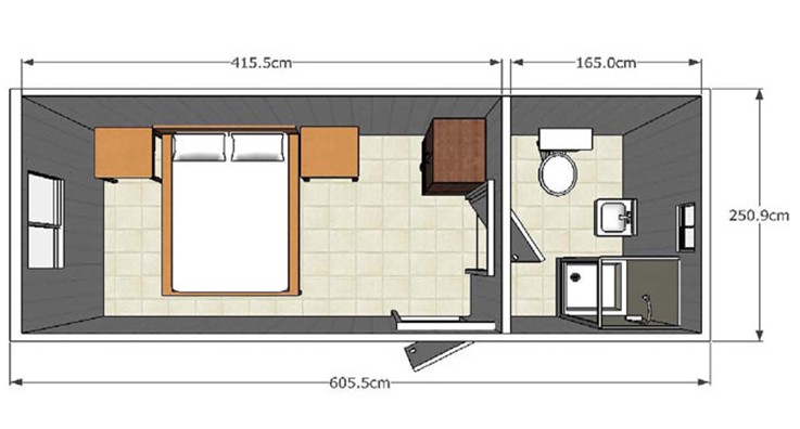 Portable Folding Container House Waterproof For Warehouse