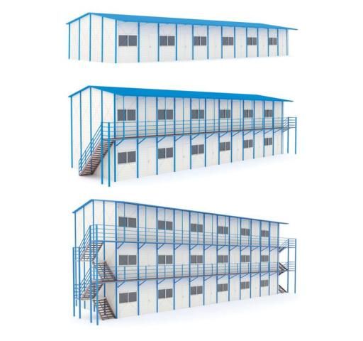 Low Cost Labor Prefabricated Accommodation With Light Steel Structure