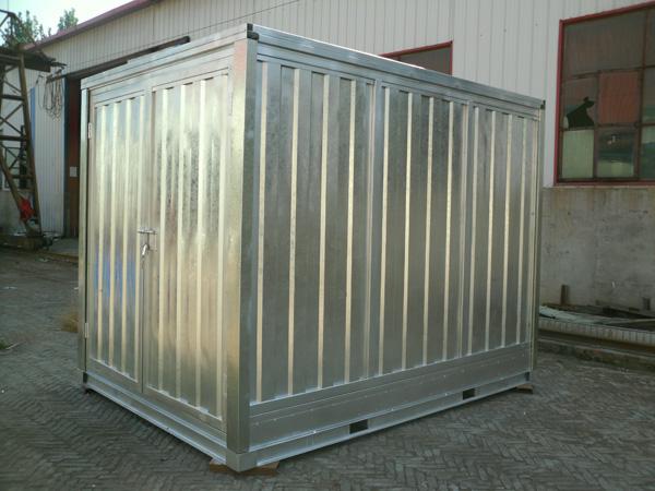 Flat Pack Steel Small Storage House As Prefab Workshop Waterproof
