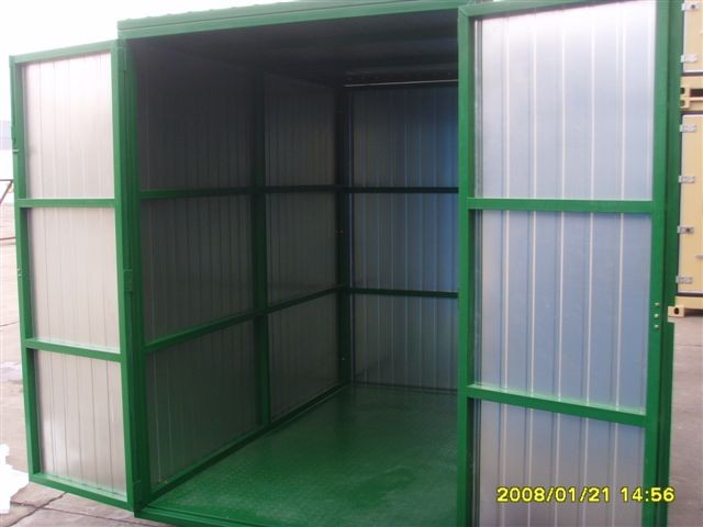 Folding Steel Storage Sheds Waterproof , Shipping Container House