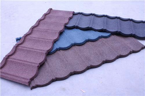 Stone Coated Steel Roofing Tiles Color Coated For Exterior Roofing materials , DX52D DX53D