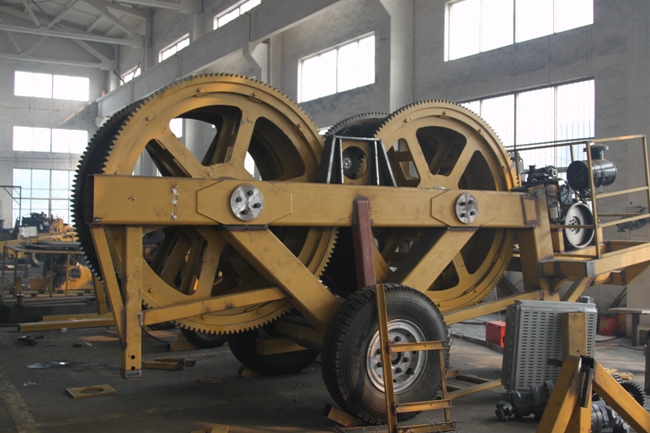 Conductor Mechanical Drum Elevators for Transmission Line Stringing Tools , Welded Steel