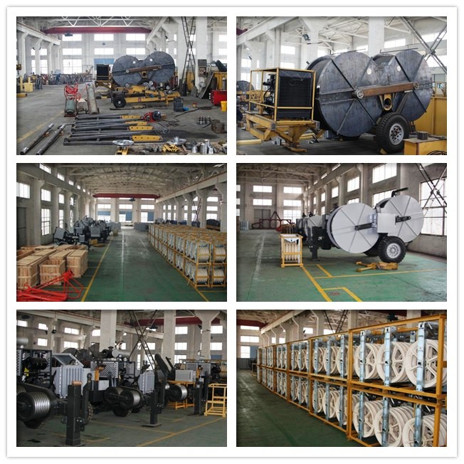 Power Line Construction 60kN 6Tons 220kv Overhead Stringing Machine with Cummins Diesel Engine