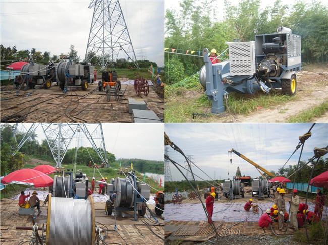 Conductors Stringing Anti twist Wire Rope Galvanized Braided for Power Line 6 Squares