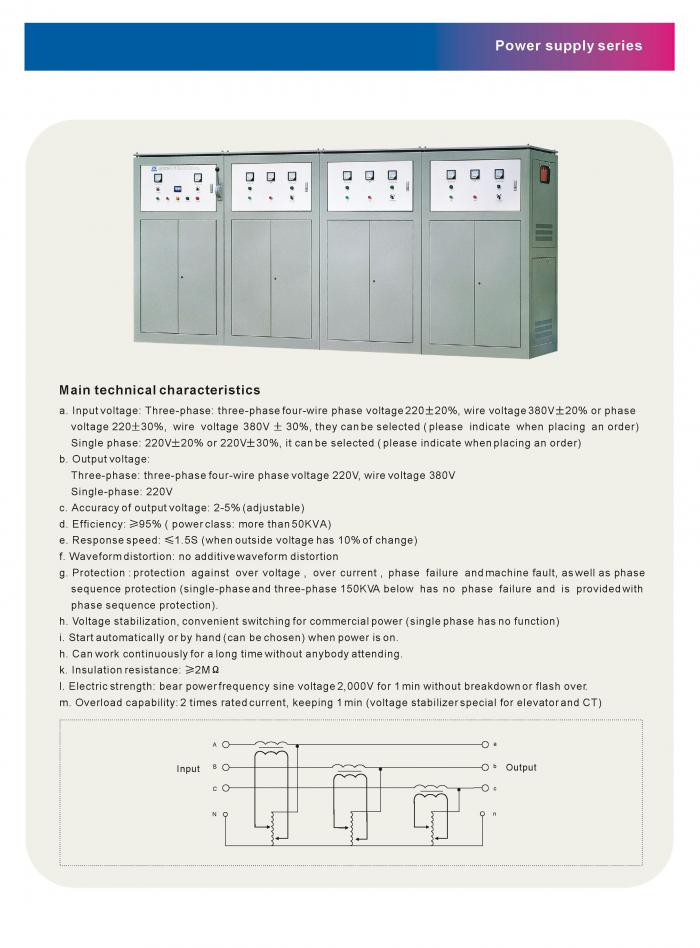 ac power supply industrial voltage regulator