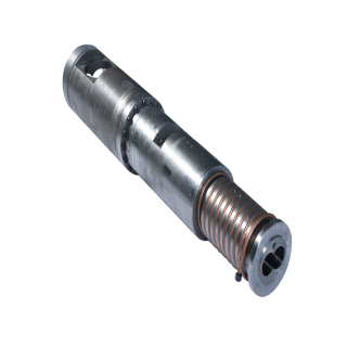 Bimetallic screw at bariles