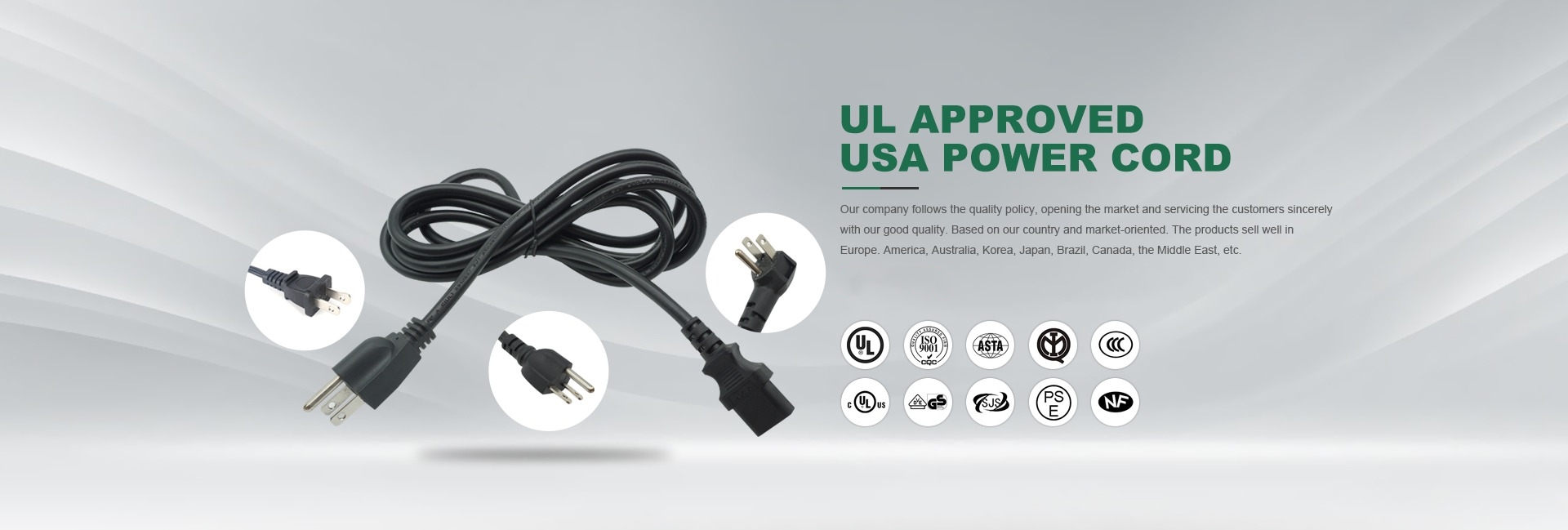 US AC Power Cable