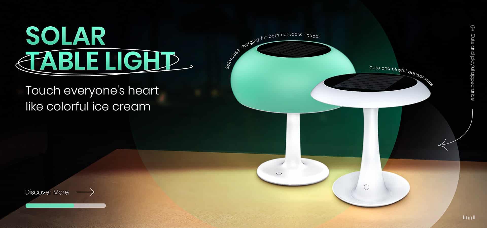 solar table light