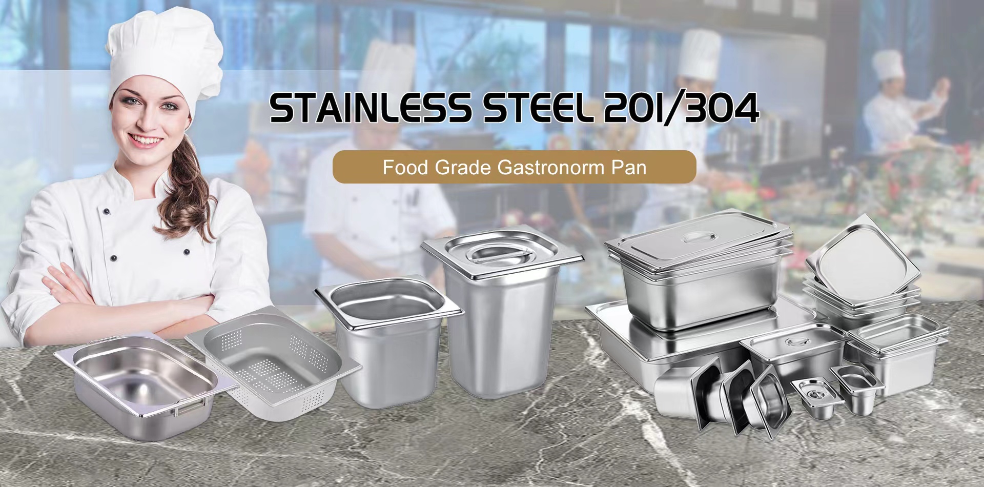 Stainless Steel GN Pan