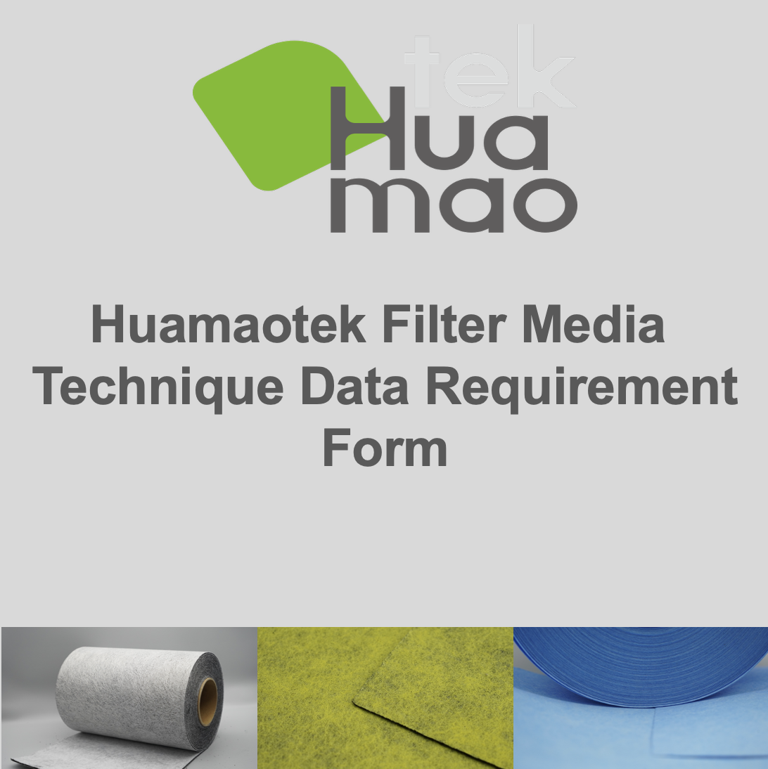 Huamaotek Filter Media Technique Data Requirement Filling Form