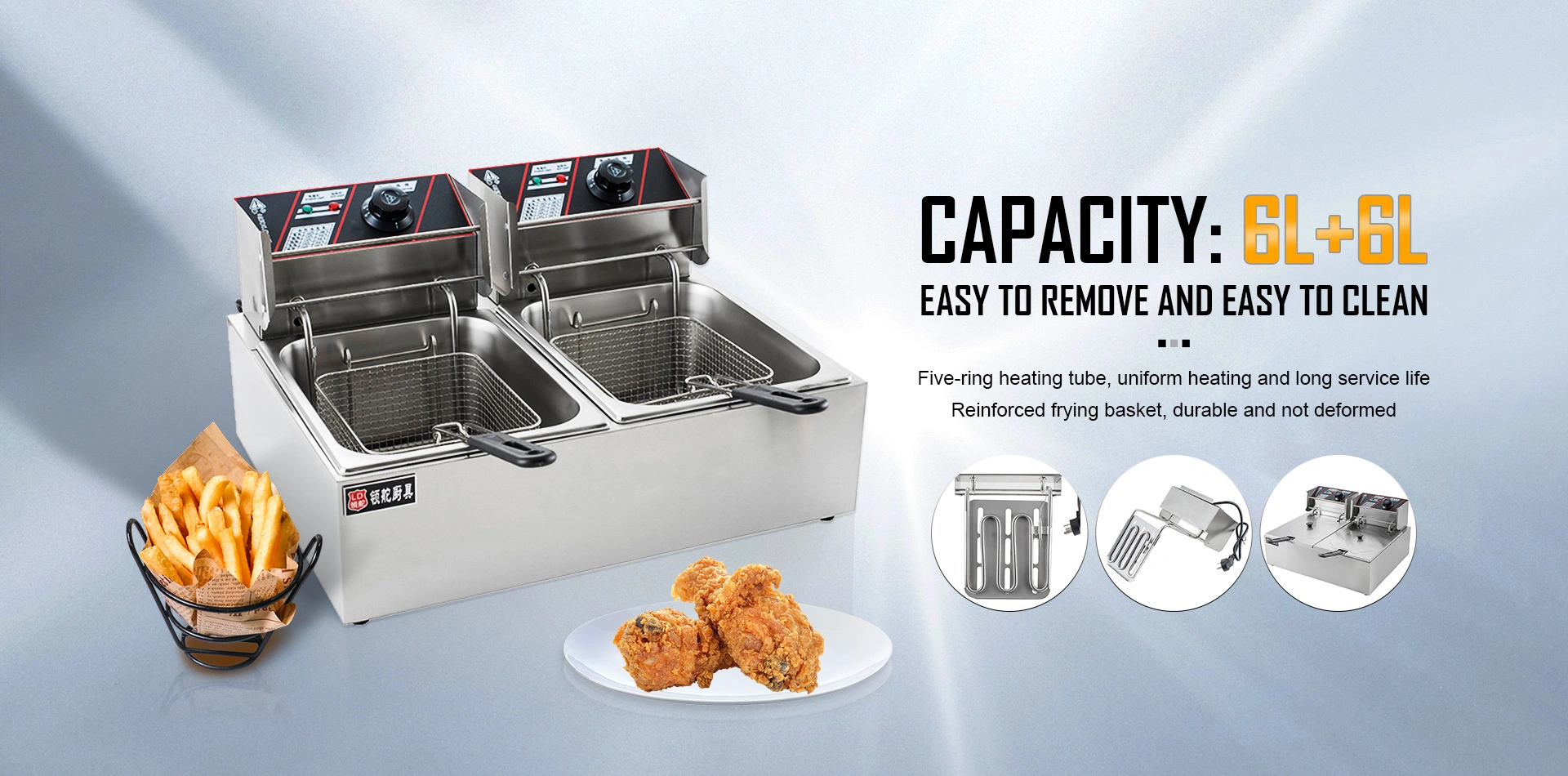 Fryer Listrik, Fryer Gas, Steamer Makanan Listrik, Produsen dan Pemasok