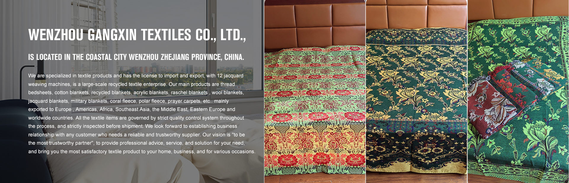 Wenzhou Gangxin textiles co.,Ltd