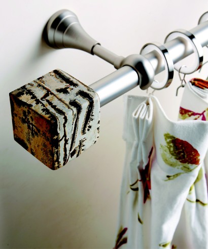 Gordijnrod marmeren eindelijk