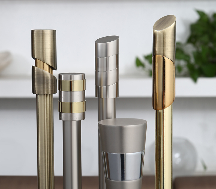 Gordijnrod aluminium eindelijk