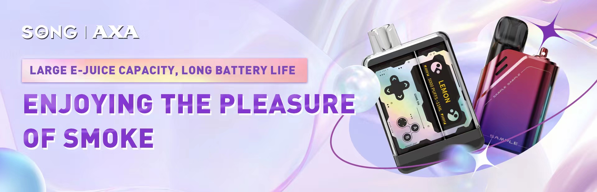 Large e-juice capacity, long battery life, enjoying the pleasure of smoke.