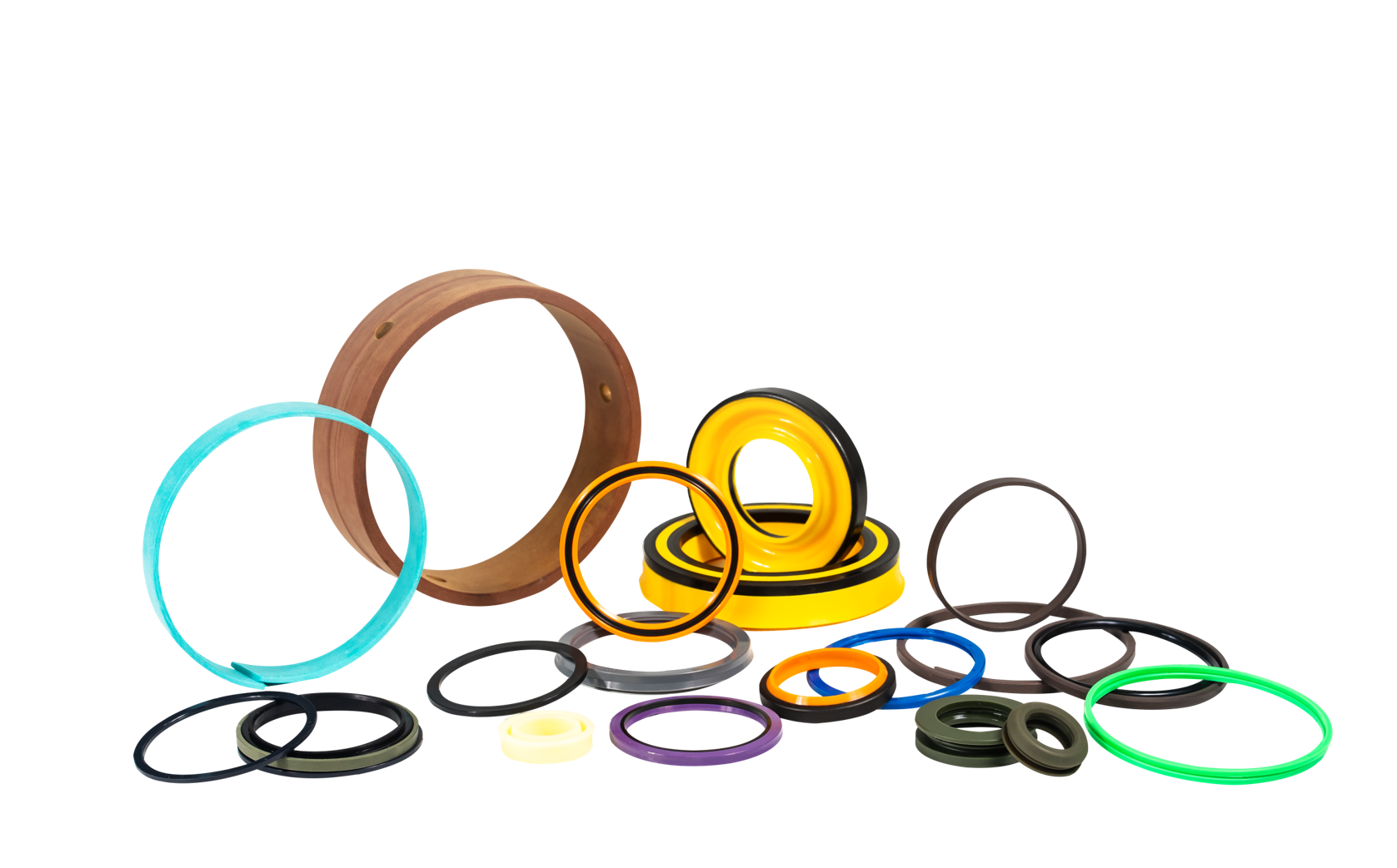 Excavator cylinder oil seals