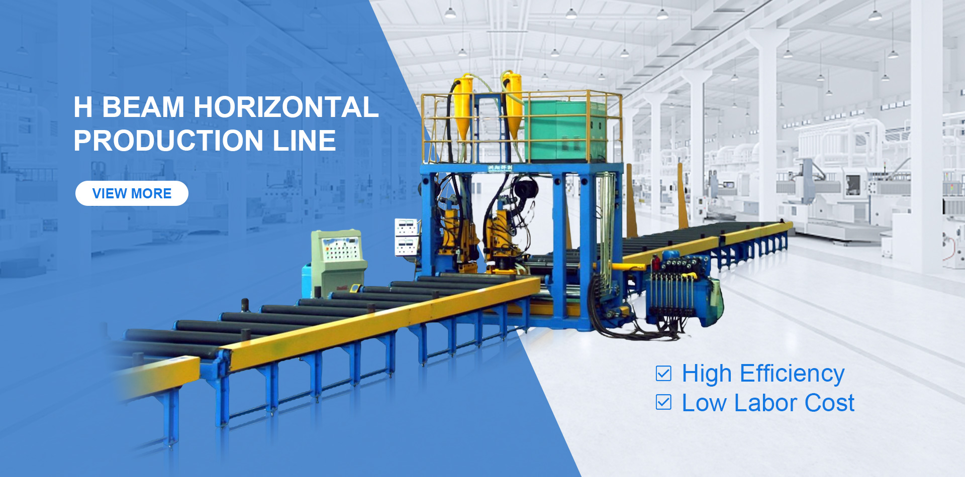 H beam horizontal production line