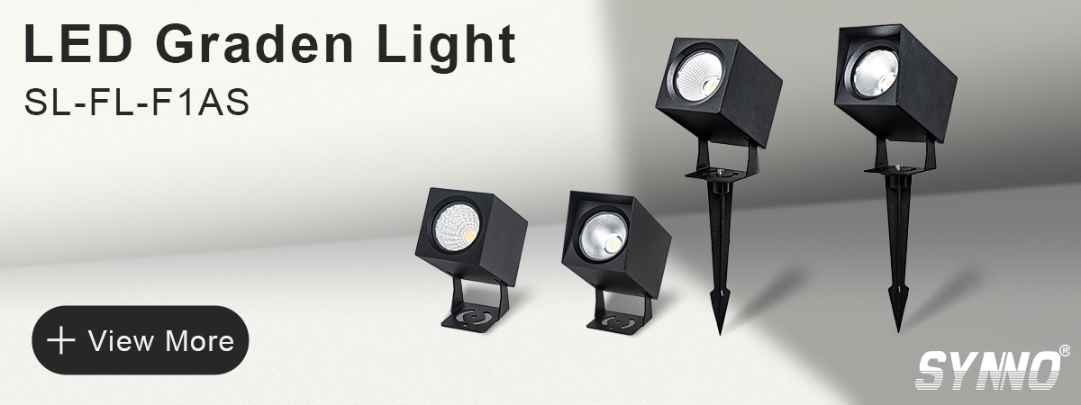 Square Garden Spike Light