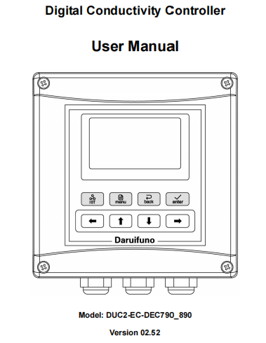 DUC2-EC_DEC790_890 Conductivity Controller User Manual