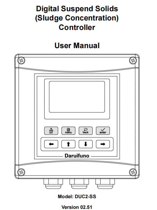 DUC2-SS Suspend Solids Controller User Manual