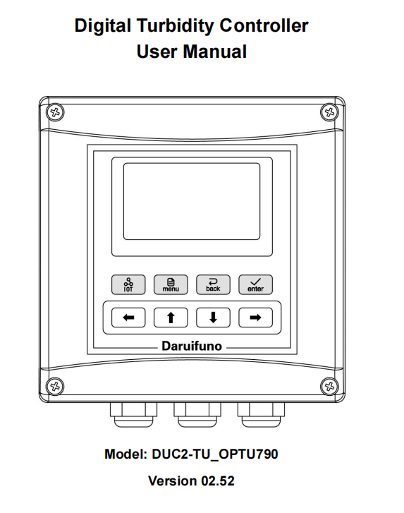 DUC2-TU_OPTU790 Turbidity Controller User Manual