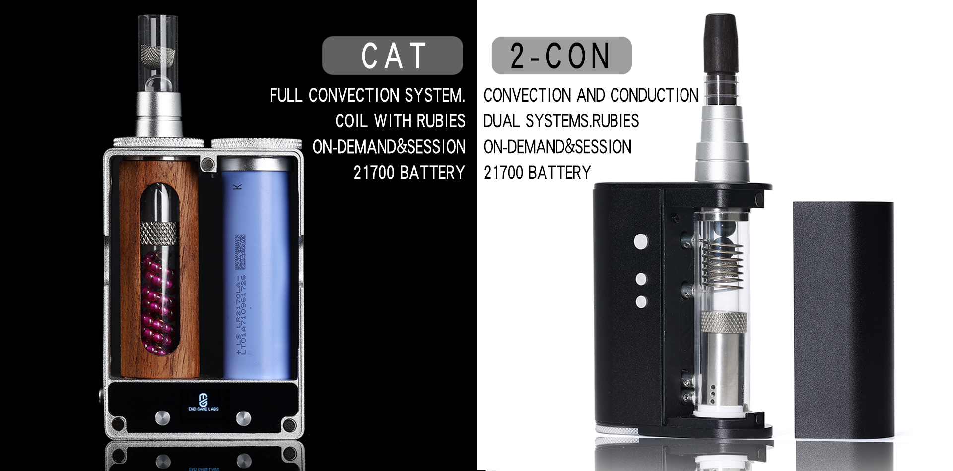 convection and conduction dry herb vaporizer