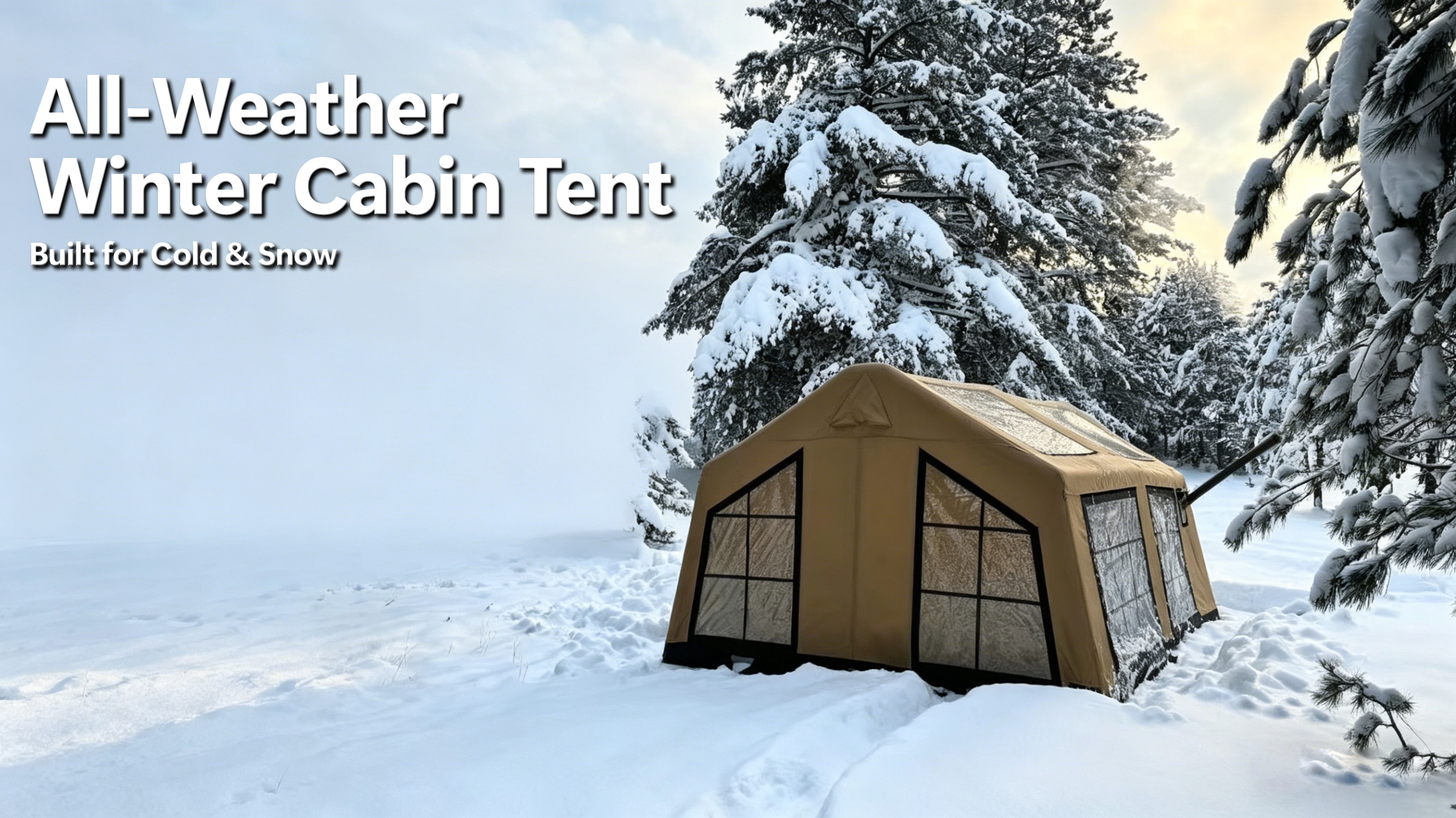 All-Weather Winter Cabin Tent | Built for Cold & Snow