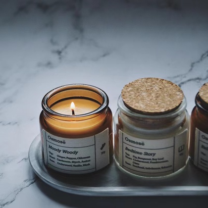 Stekleni kozarec za sveče